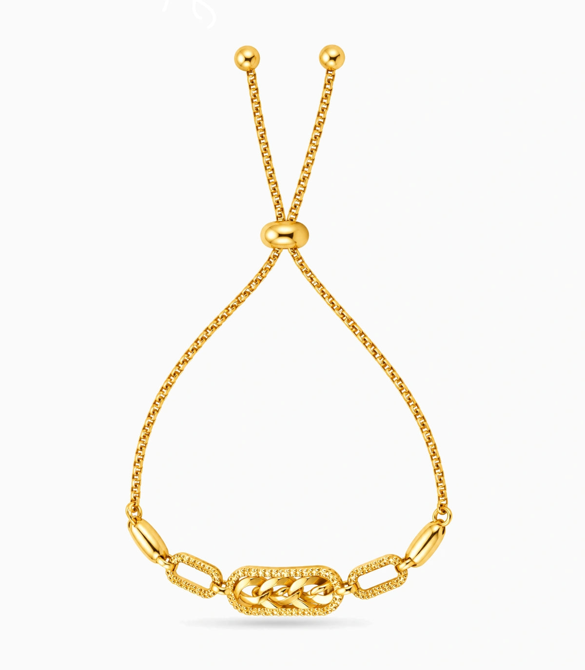 Gold Plated Regal AD Bolo Bracelet