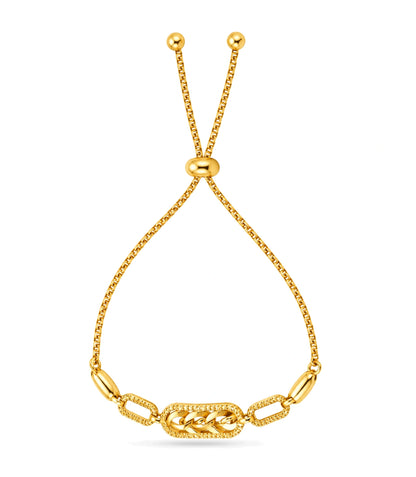 Gold Plated Regal AD Bolo Bracelet