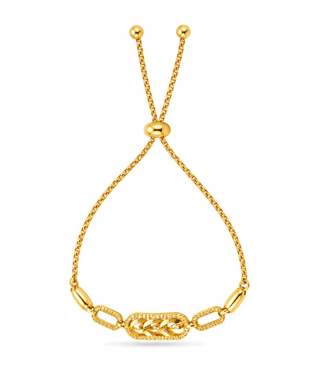 Gold Plated Regal AD Bolo Bracelet