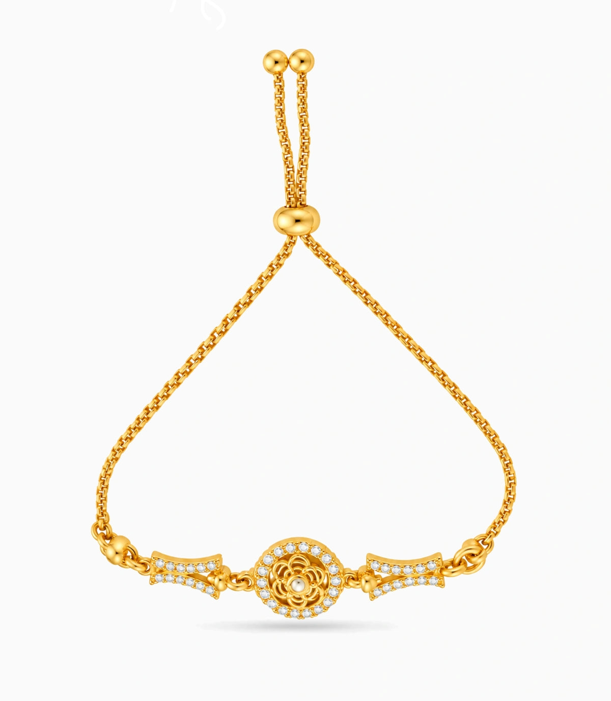 Gold Plated Majestic AD Bolo Bracelet