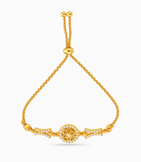 Gold Plated Majestic AD Bolo Bracelet