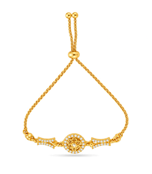 Gold Plated Majestic AD Bolo Bracelet