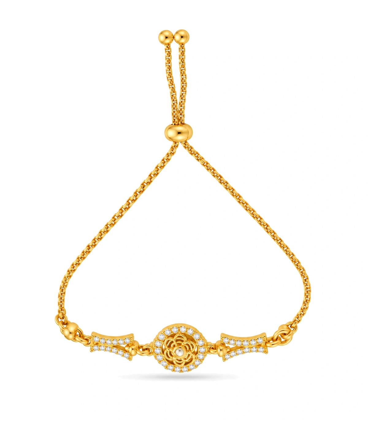 Gold Plated Majestic AD Bolo Bracelet