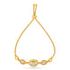Gold Plated Dainty AD Bolo Bracelet