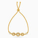 Gold Plated Delicate AD Bolo Bracelet