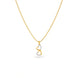 Gold Plated Dual Heart CZ Chain & Pendant