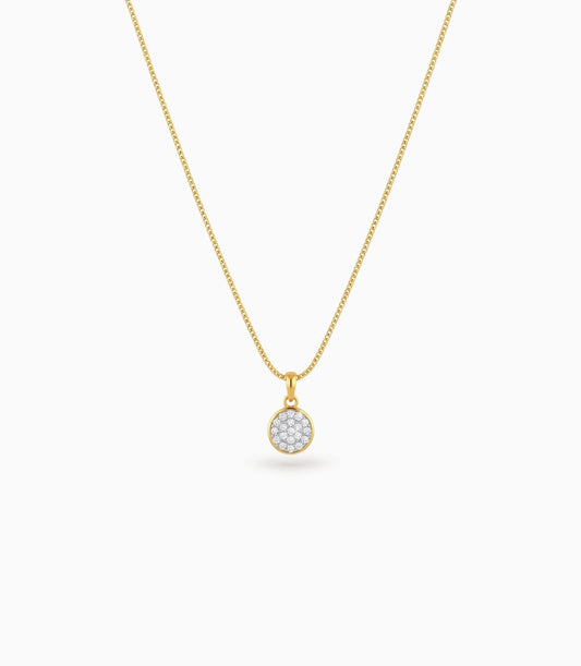 Gold Plated CZ Got Chain & Pendant