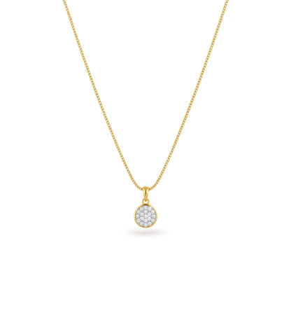 Gold Plated CZ Got Chain & Pendant