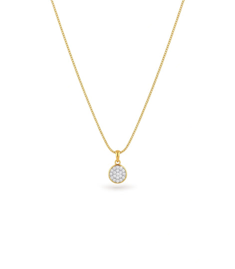 Gold Plated CZ Got Chain & Pendant