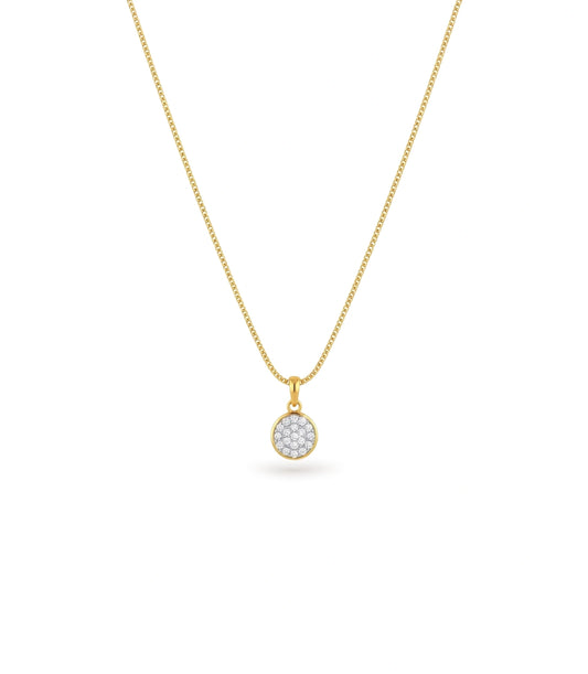 Gold Plated CZ Got Chain & Pendant