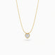 Gold Plated Heart CZ Chain & Pendant