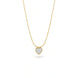 Gold Plated Heart CZ Chain & Pendant