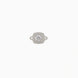 Rhodium Plated Solitaire AD Finger Ring