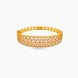 Gold Plated Multi-Line Marquise AD Flexible Bracelet
