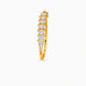 Gold Plated Oval Cut AD Flexible Bracelet