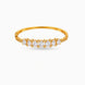 Gold Plated Oval Cut AD Flexible Bracelet