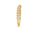 Gold Plated Oval Cut AD Flexible Bracelet