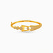 Gold Plated Circular Cluster AD Flexible Bracelet