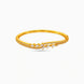 Gold Plated Cascading Pear AD Flexible Bracelet