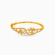 Gold Plated Floral Fan AD Flexible Bracelet