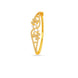 Gold Plated Floral Fan AD Flexible Bracelet