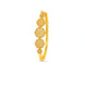 Gold Plated Circular Bloom AD Flexible Bracelet