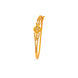 Gold Plated Floral Rosette AD Flexible Bracelet