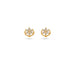 Gold Plated Small Delicate AD Stud Earrings