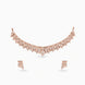 Rose Gold Plated Fancy CZ Necklace Set