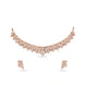 Rose Gold Plated Fancy CZ Necklace Set