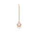 Rose Gold Plated Crescent Chandbali AD Maang Tika