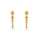 Gold Plated Layered Classic Dangler Earrings