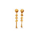 Gold Plated 3 Layered Dangler Earrings