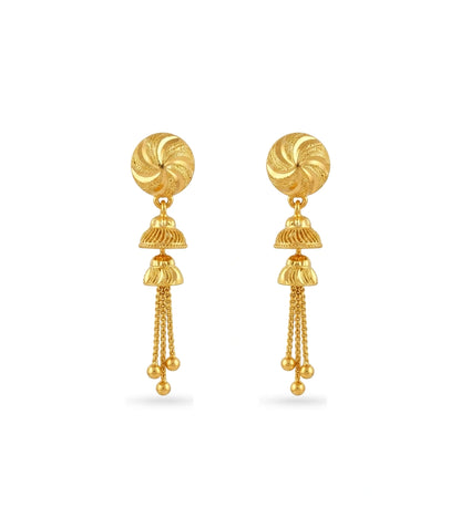 Gold Plated Mini Jhumka Dangler Earrings