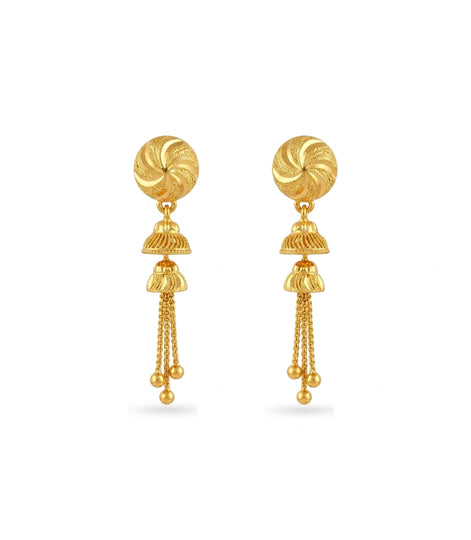 Gold Plated Mini Jhumka Dangler Earrings