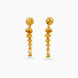 Gold Plated Long Dangler Earrings