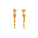 Gold Plated Long Floral Dangler Earrings