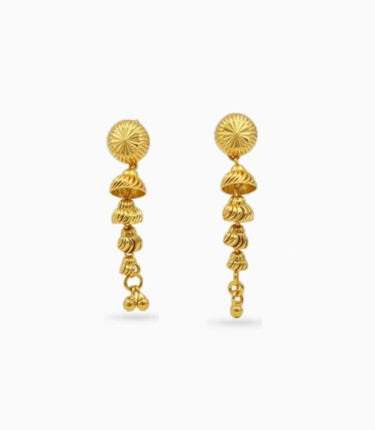 Gold Plated Heritage Tassel Dangler Earrings