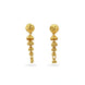 Gold Plated Spiral Charm Dangler Earrings