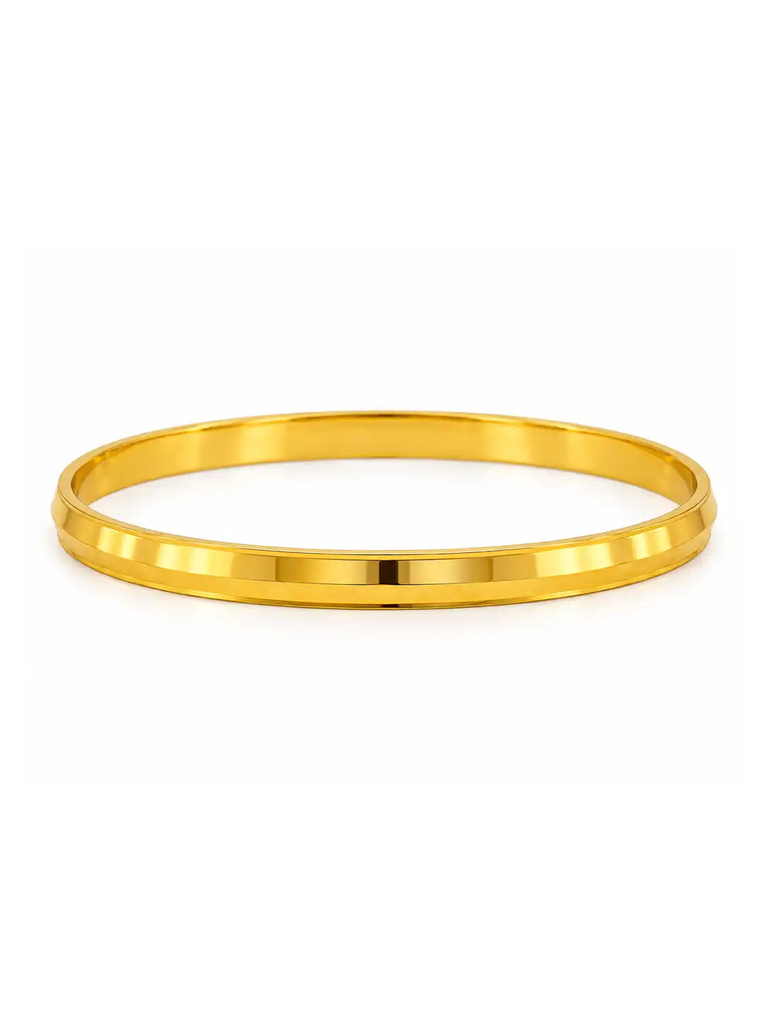 Gold Plated Polished Single Bangle