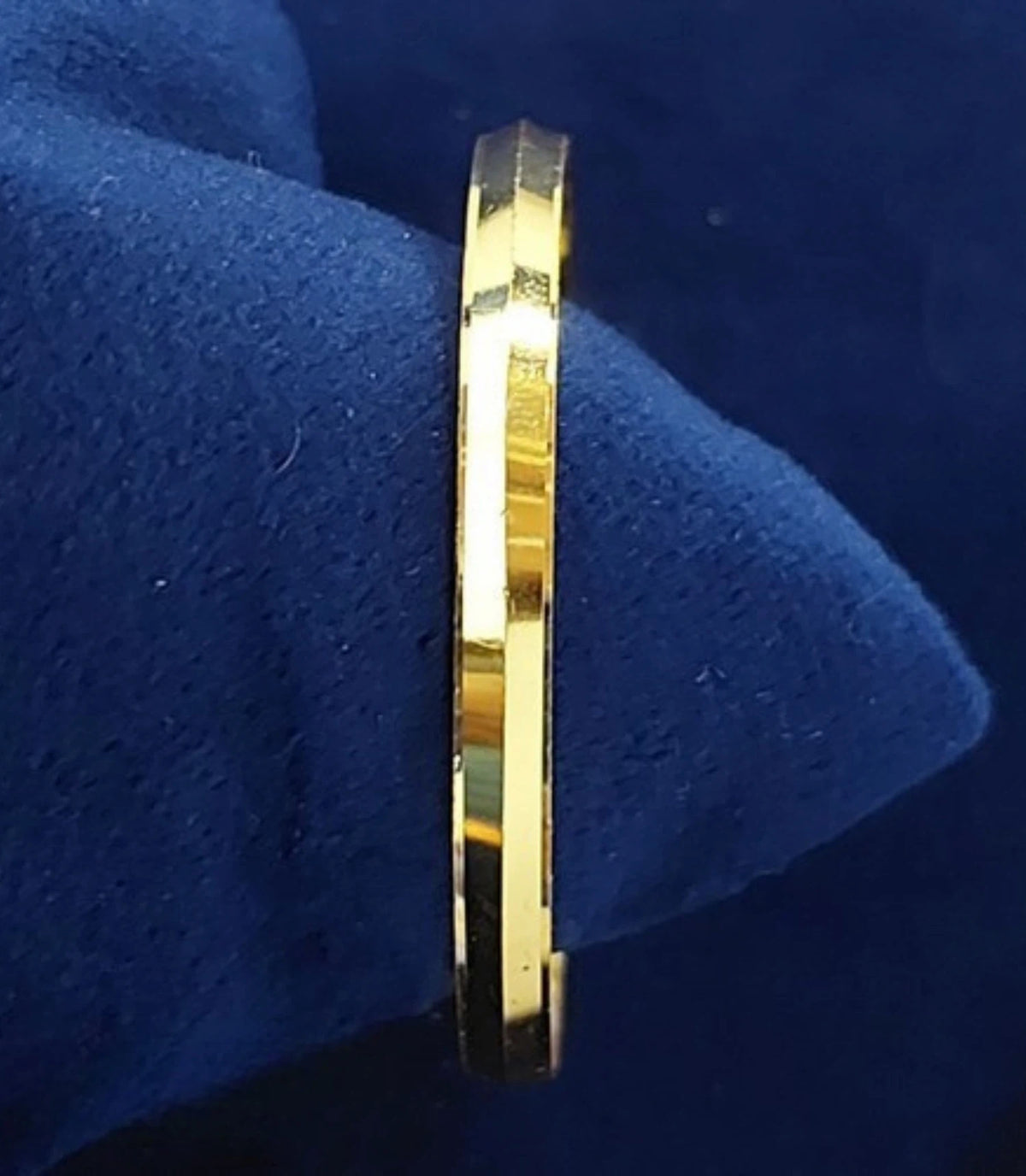 Gold Plated Polished Single Bangle