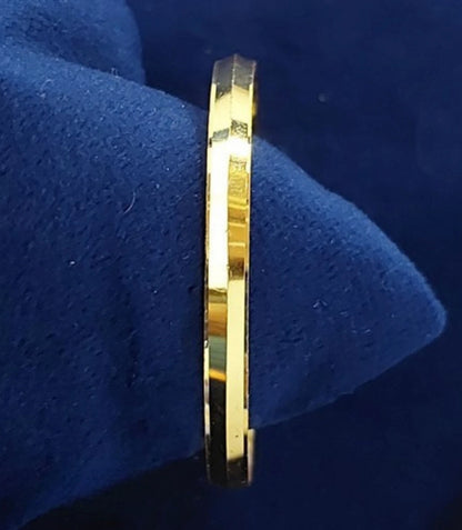 Gold Plated Polished Single Bangle