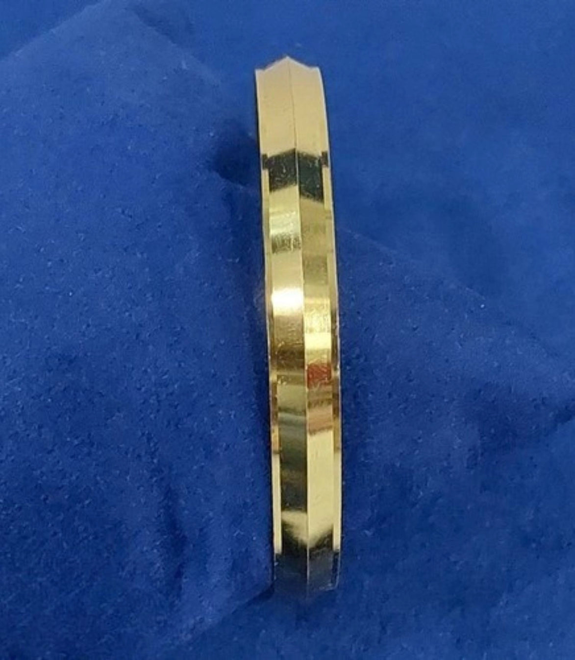Gold Plated Plain Polished Single Bangle