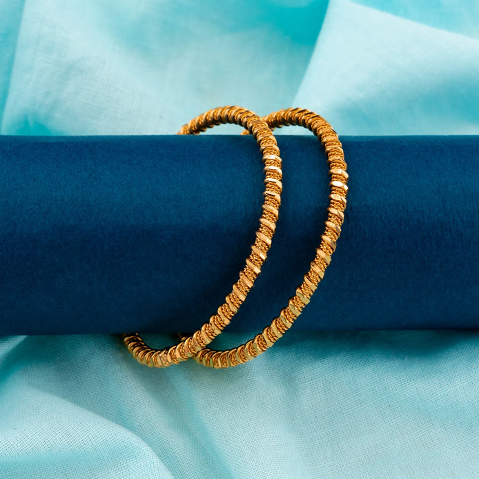 Gold Plated Delicate Special Bangle Set
