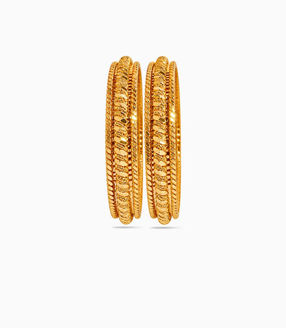 Gold Plated Designer Special Bangle Set