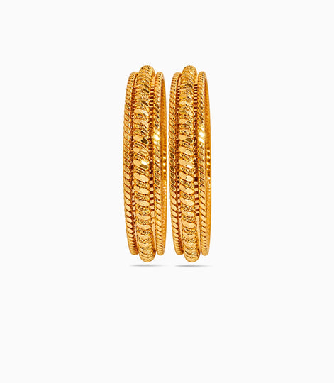 Gold Plated Designer Special Bangle Set
