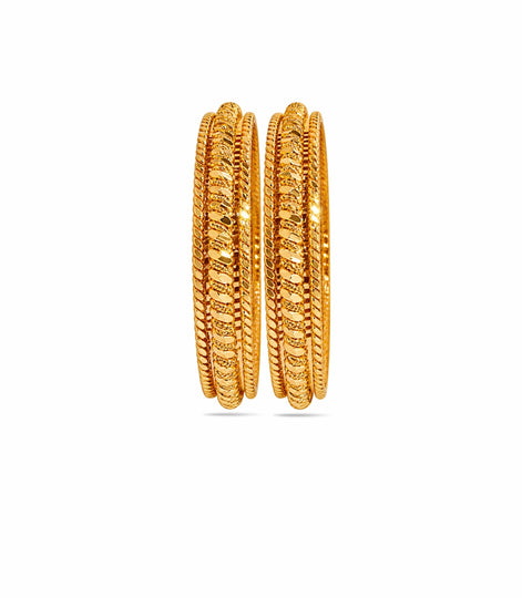 Gold Plated Designer Special Bangle Set