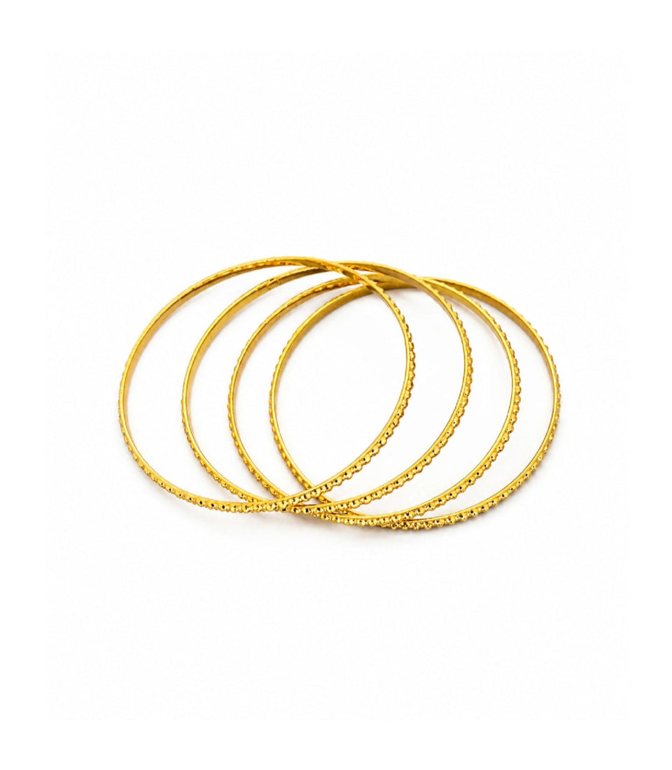 Gold Plated Daily Wear Bangles Set for Women DBG2510