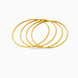 Gold Plated Daily Wear Bangles Set for Women
