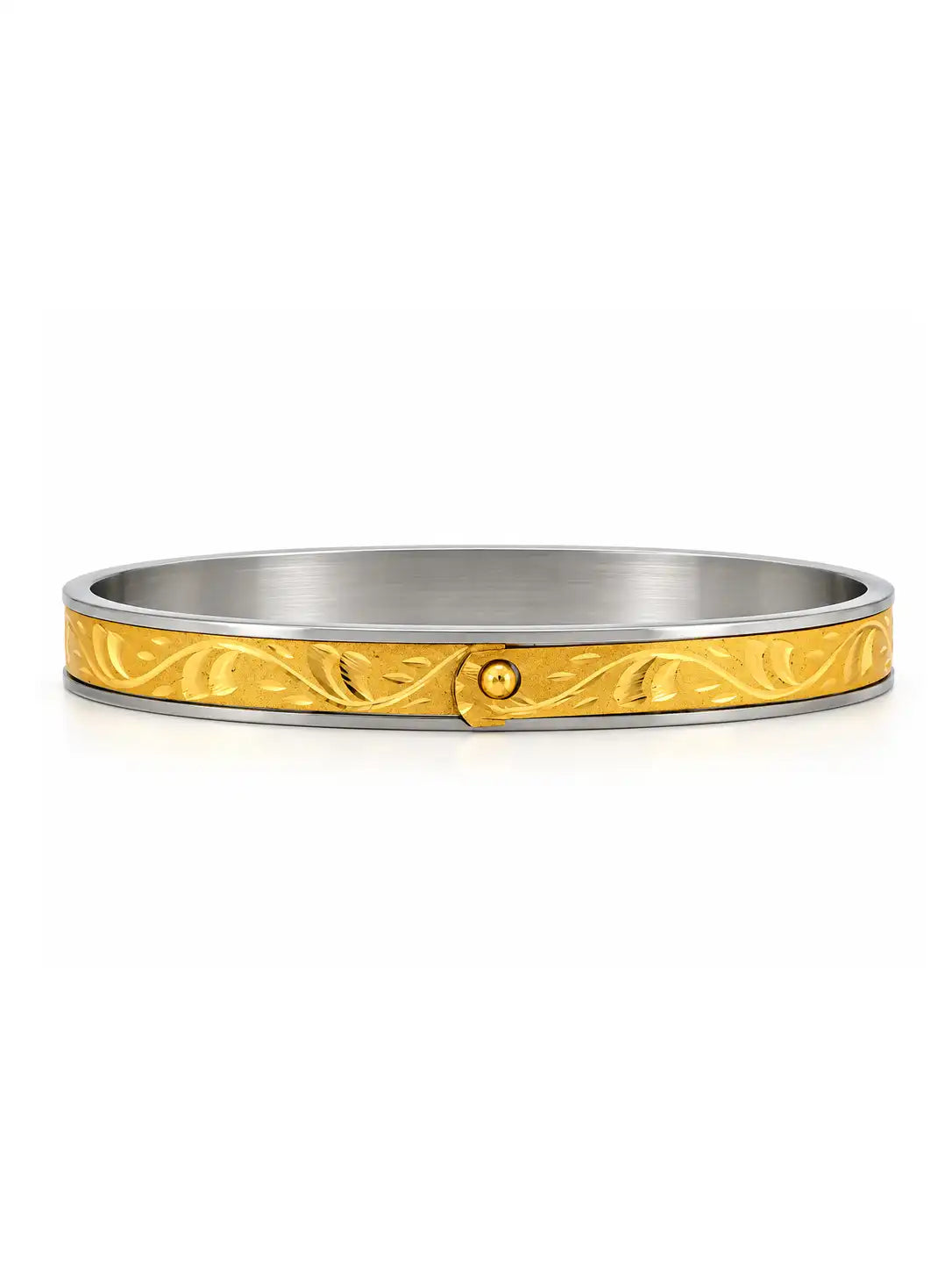 Gold Plated Festive Flex Single Bangle
